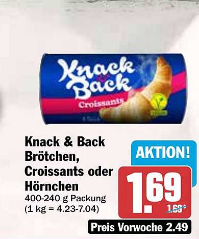 Knack & Back Brötchen, Croissants oder Hörnchen