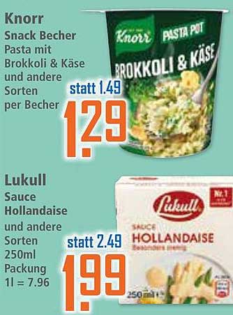 Knorr Snack Becher Pasta Pot Brokkoli & Käse und andere Sorten