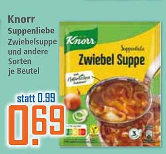 Knorr Suppenliebe Zwiebelsuppe und andere Sorten je Beutel