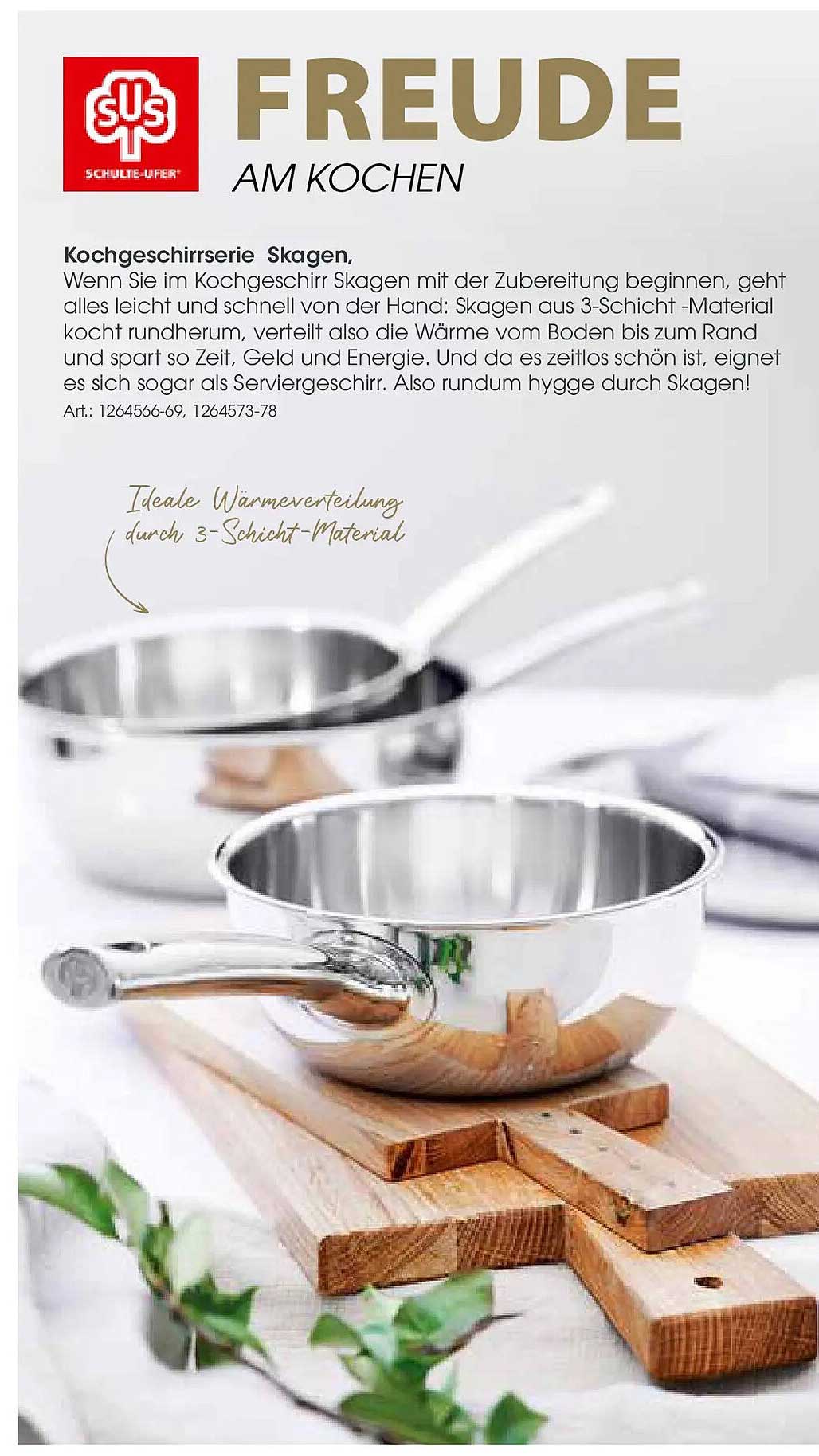 Kochgeschirrserie Skagen von Schulte Ufer