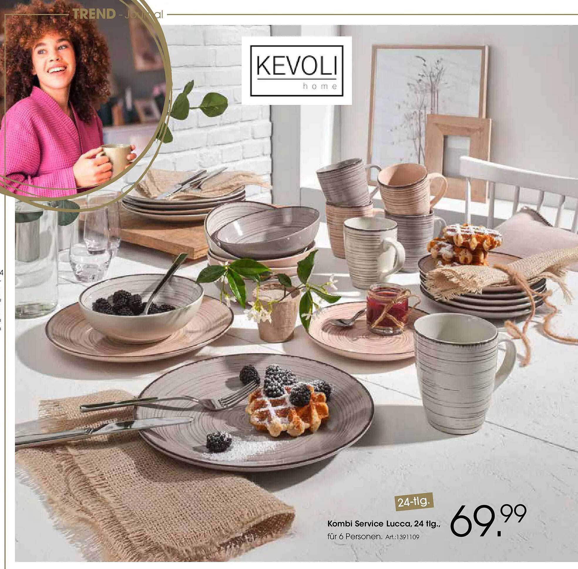 Kombi Service Lucca, 24 tlg., für 6 Personen.