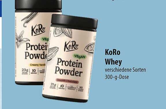 KoRo Protein Powder verschiedene Sorten 300-g-Dose