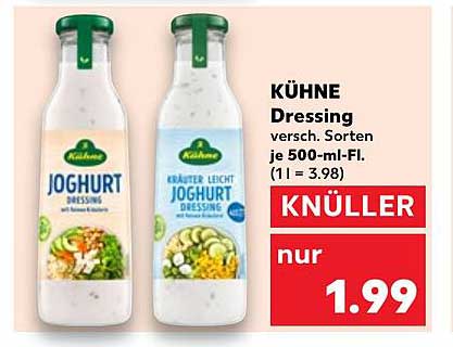 KÜHNE Dressing versch. Sorten je 500-ml-Fl.