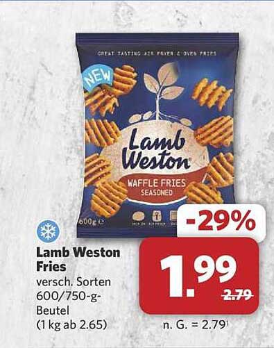 Lamb Weston Fries - verschiedene Sorten 600/750-g-Beutel