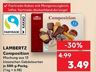 LAMBERTZ Composition - Mischung aus 13 klassischen Gebäcksorten