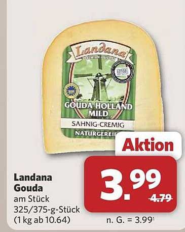 Landana Gouda am Stück - Sahning-cremig und naturgereift