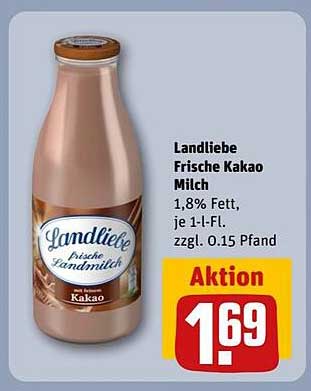 Landliebe Frische Kakao Milch 1,8% Fett