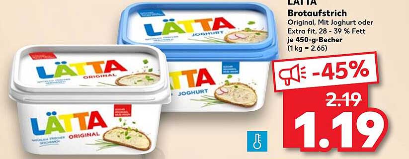 LÄTTA Brotaufstrich – Original, Mit Joghurt oder Extra fit