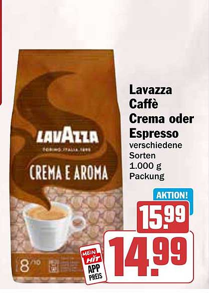 Lavazza Caffè Crema oder Espresso 1.000 g