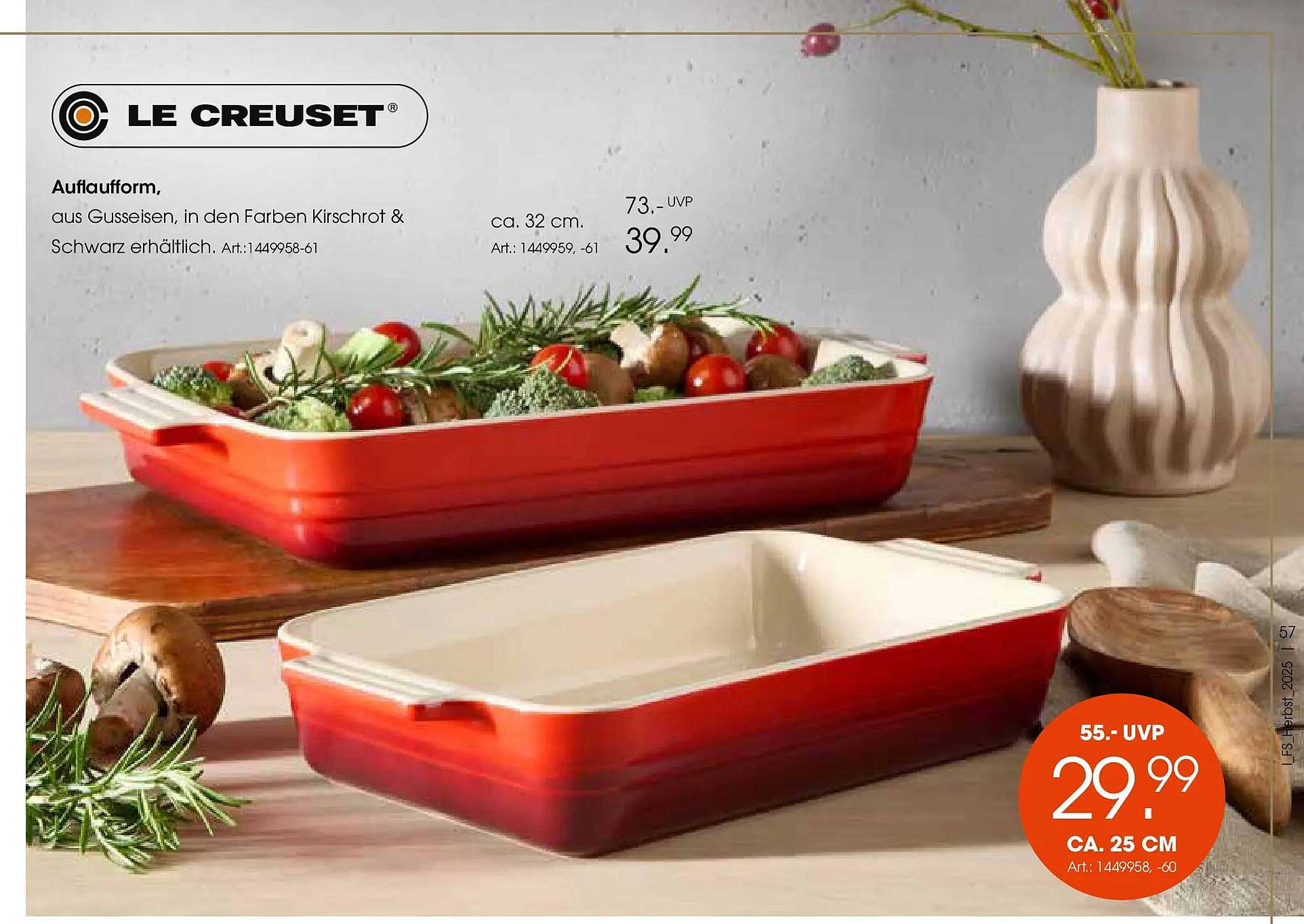 Le Creuset Auflaufform – Ideal zum Backen und Servieren