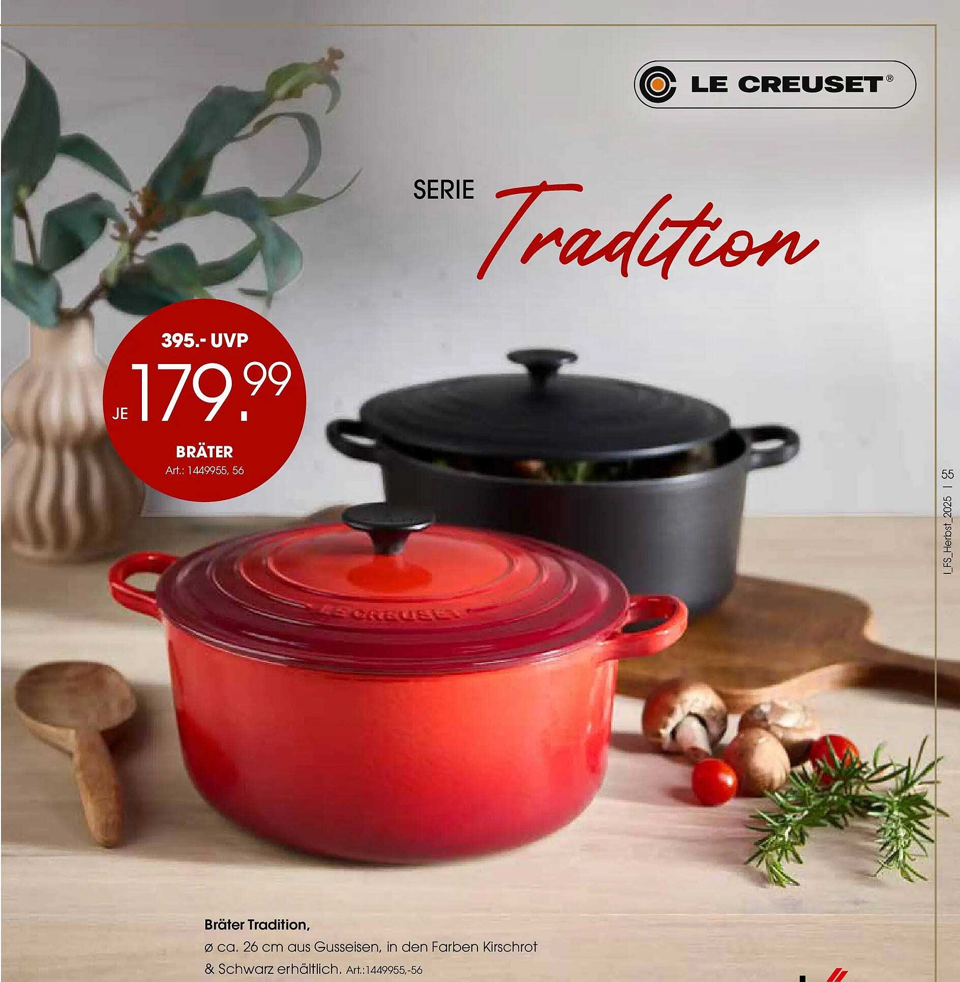 Le Creuset Bräter Tradition, Ø 26 cm