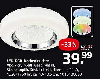 LED-RGB-Deckenleuchte