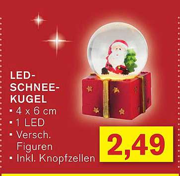 LED-Schneekugel