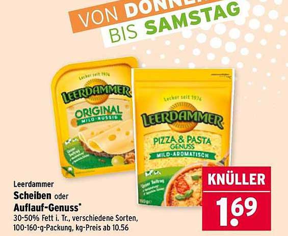 Leerdammer Scheiben oder Auflauf-Genuss*