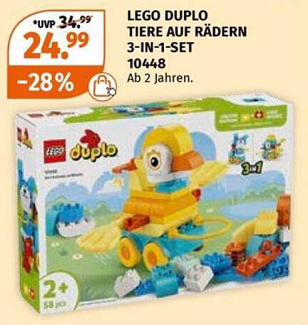 LEGO DUPLO TIERE AUF RÄDERN 3-IN-1-SET 10448