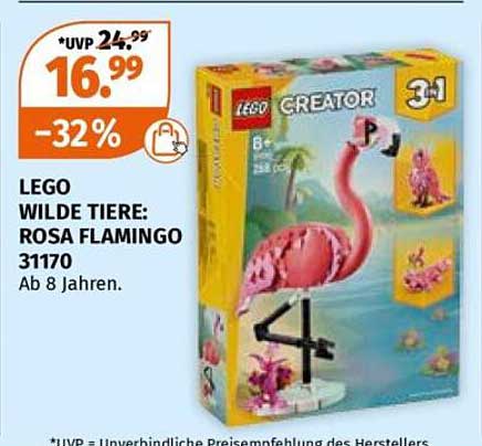 LEGO WILDE TIERE: ROSA FLAMINGO 31170
