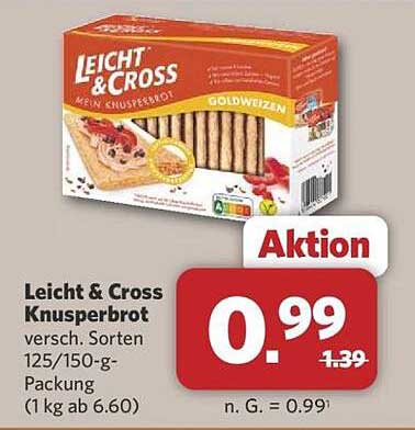 Leicht & Cross Knusperbrot - verschiedene Sorten 125/150 g-Packung