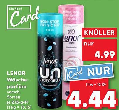 LENOR Wäsch parfum versch. Sorten je 275-g-Fl.