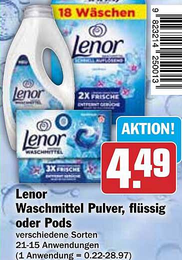 Lenor Waschmittel Pulver, flüssig oder Pods