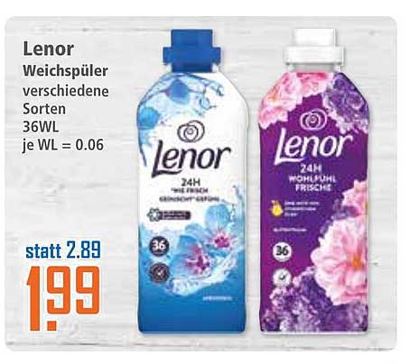 Lenor Weichspüler verschiedene Sorten 36WL