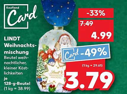 LINDT Weihnachtsmischung Beutel