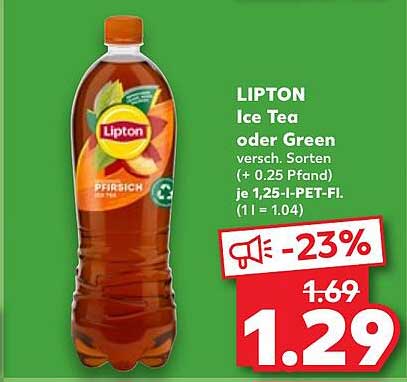 LIPTON Ice Tea oder Green – verschiedene Sorten