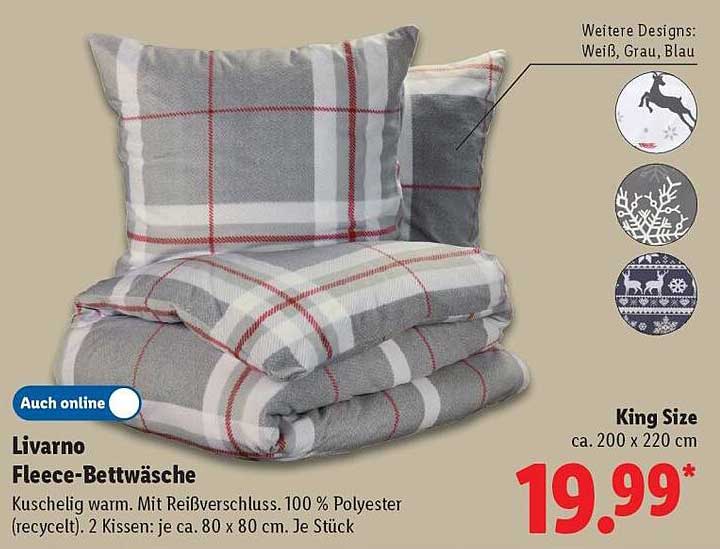 Livorno Fleece-Bettwäsche