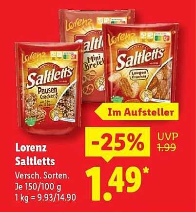 Lorenz Saltletts - Verschiedene Sorten