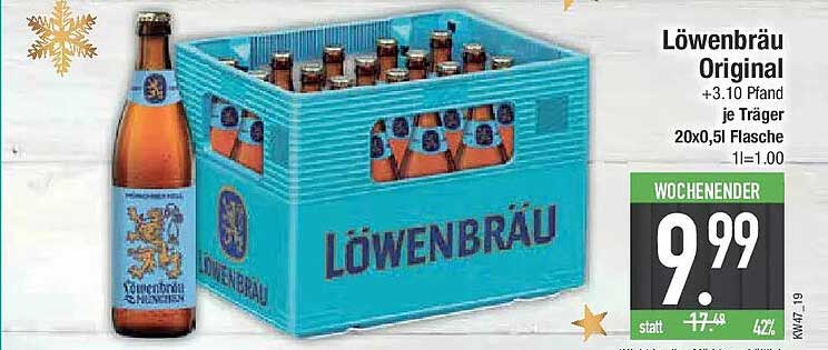 Löwenbräu Original 20x0,5l im Träger
