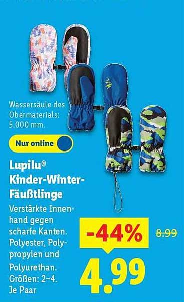 Lupilu® Kinder-Winter-Fäustlinge