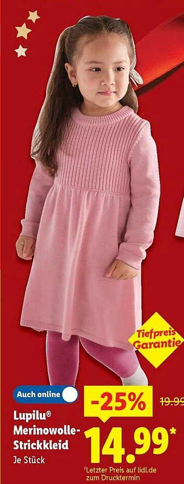 Lupilu® Merinowolle-Strickkleid