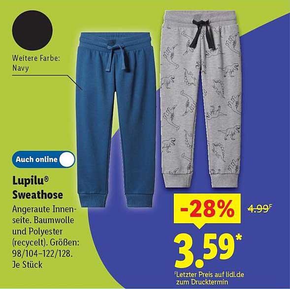Lupilu® Sweathose - Angenehmer Tragekomfort für die Kleinen