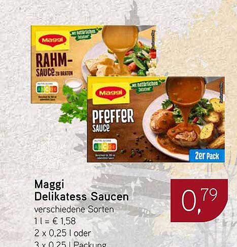 Maggi Delikatess Saucen – verschiedene Sorten im 2er Pack
