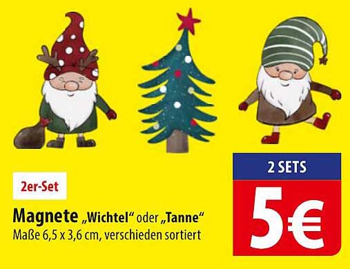 Magnete „Wichtel“ oder „Tanne“ - 2er-Set