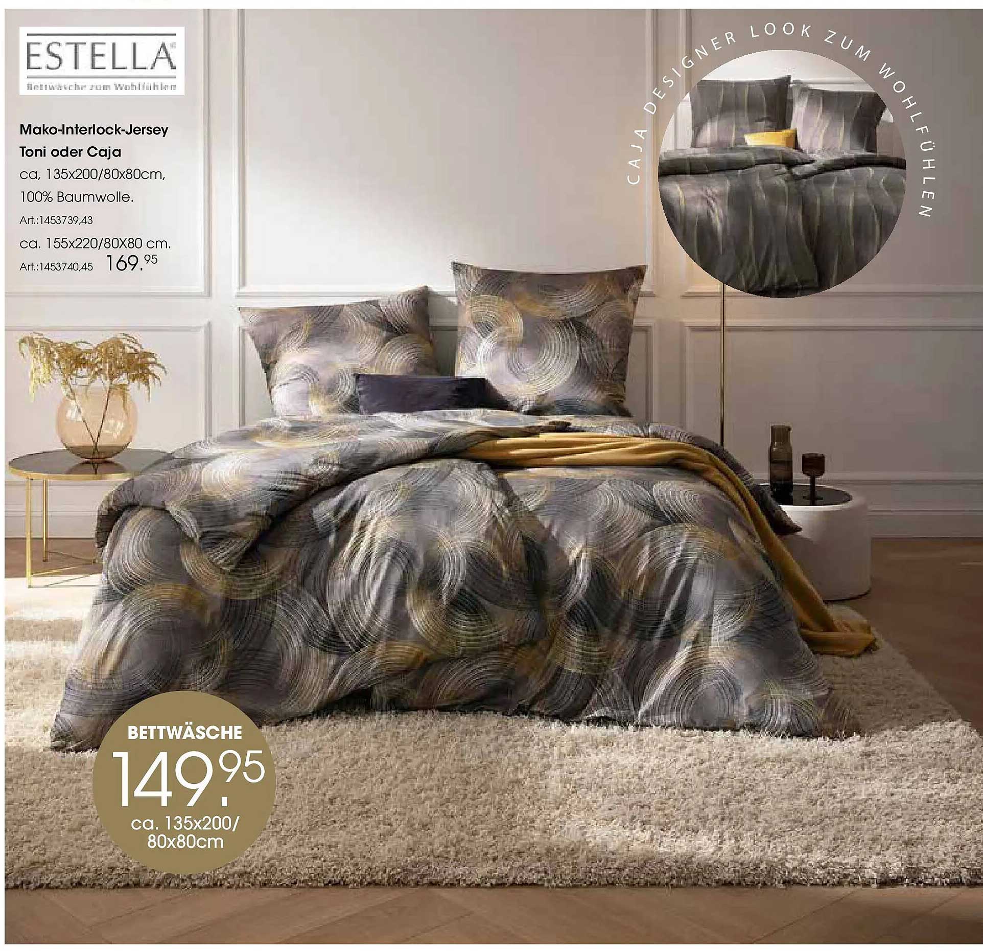 Mako-Interlock-Jersey Bettwäsche Toni oder Caja