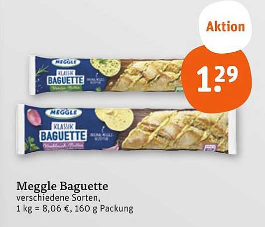 Meggle Baguette – verschiedene Sorten