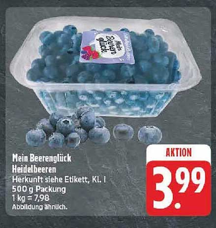 Mein BeerenGlück Heidelbeeren 500 g