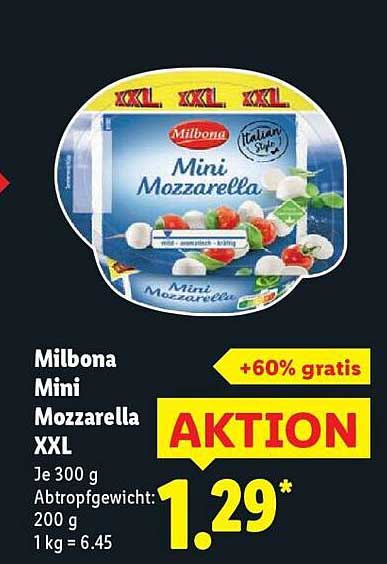 Milbona Mini Mozzarella XXL