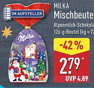 MILKA Mischbeutel Alpenmilch-Schokolade 126 g