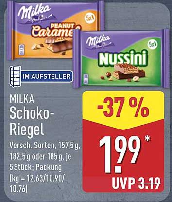 Milka Schoko-Riegel - Jetzt zuschlagen!