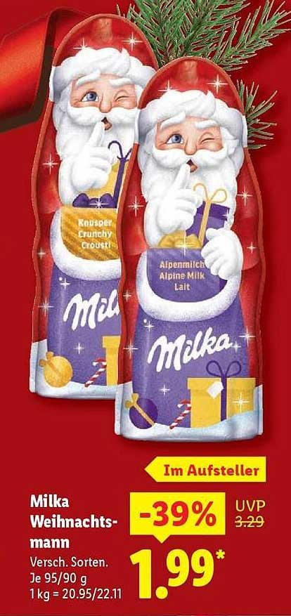 Milka Weihnachtsmann