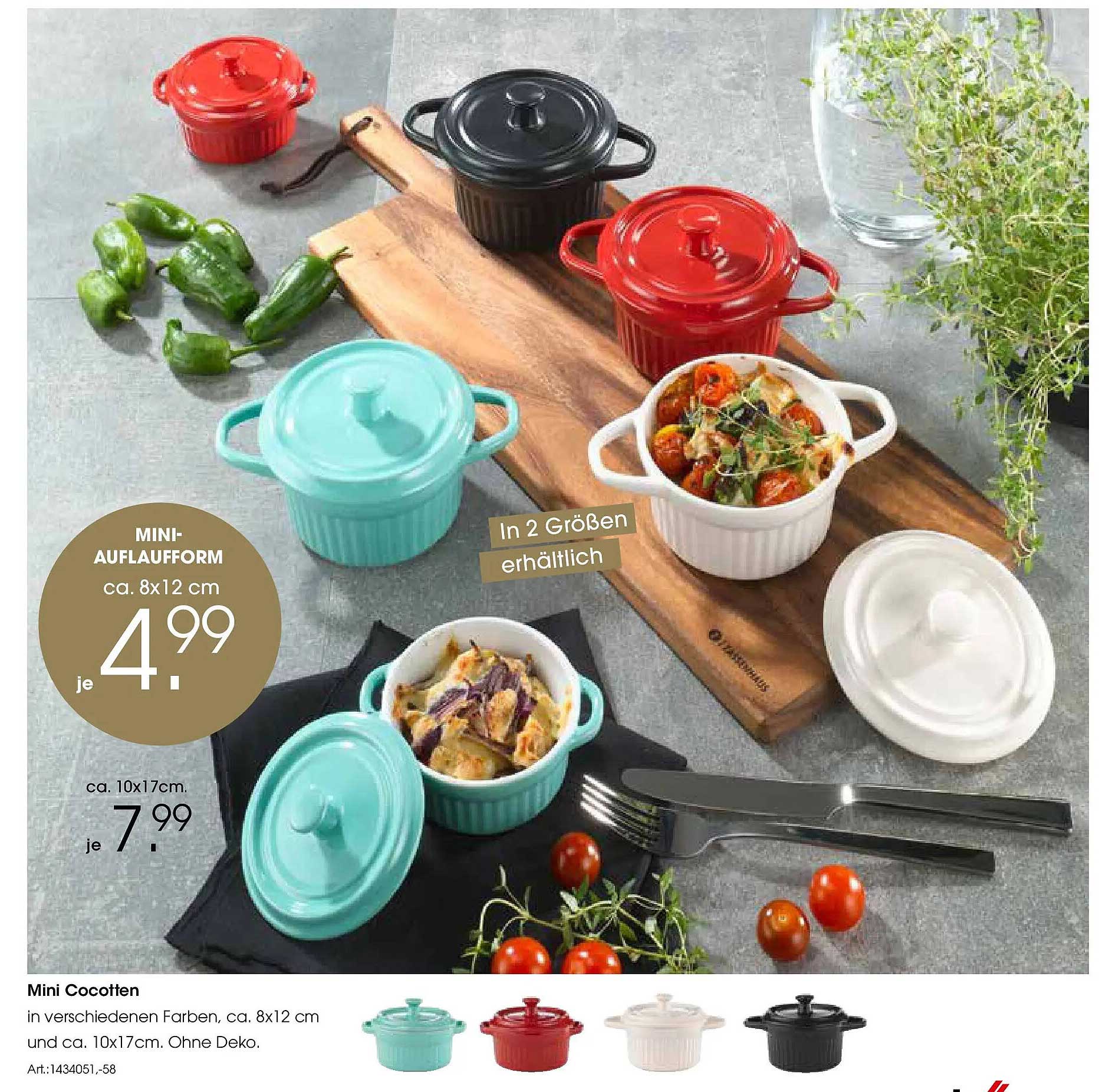 Mini-Auflaufform ca. 8x12 cm für 4,99 €