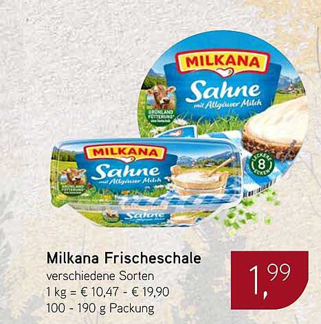 Molkana Frischeschale - verschiedene Sorten