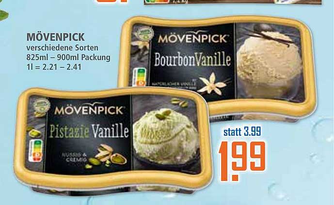 MÖVENPICK Eis – verschiedene Sorten 825ml – 900ml