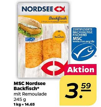 MSC Nordsee Backfisch* mit Remoulade 245 g
