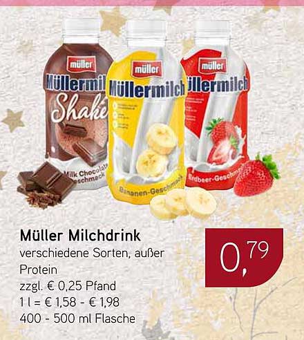 Müller Milchdrink – verschiedene Sorten für jeden Geschmack