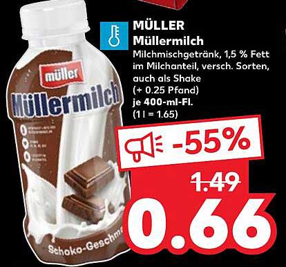 MÜLLER Müllermilch Schoko-Geschmack