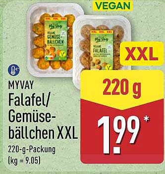 MYVAY Falafel/Gemüsebällchen XXL 220 g