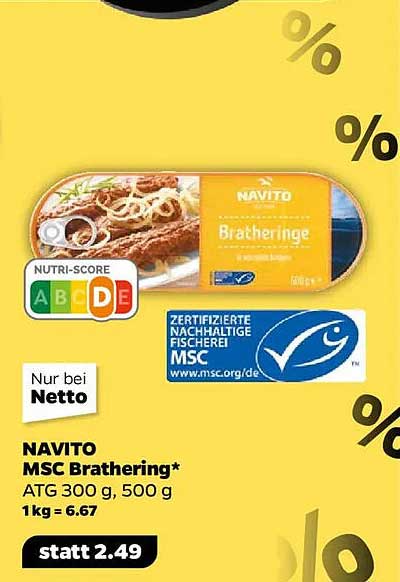 NAVITO MSC Bratheringe 300 g, 500 g
