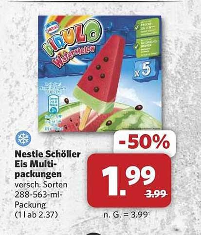 Nestlé Schöller Eis Multi-Packungen – 50% Rabatt!